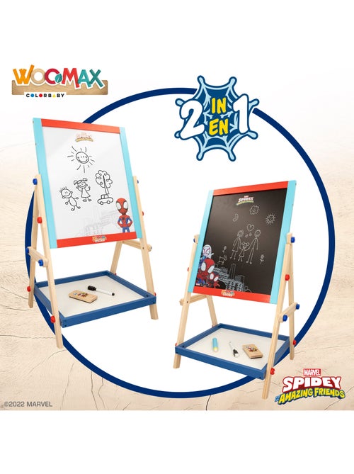 Spidey e sua superequipa Quadro cavalete para crianças 2 en 1 WOOMAX - Kiabi
