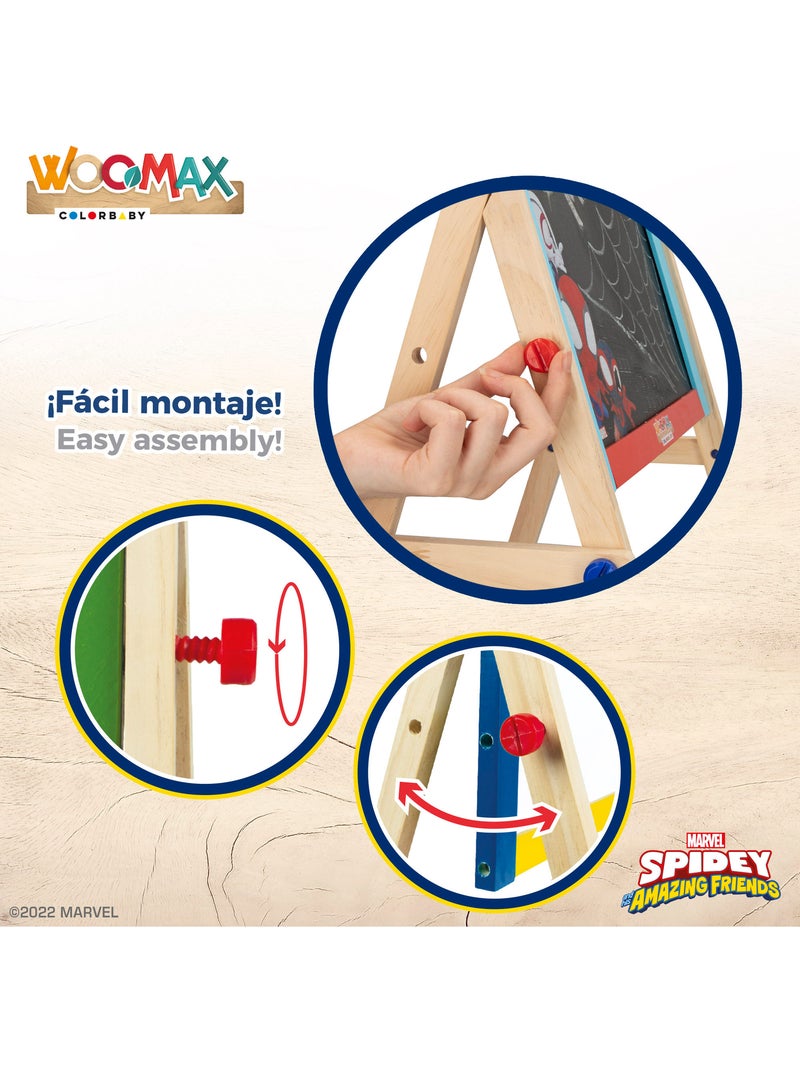 Spidey e sua superequipa Quadro cavalete para crianças 2 en 1 WOOMAX N/D - Kiabi