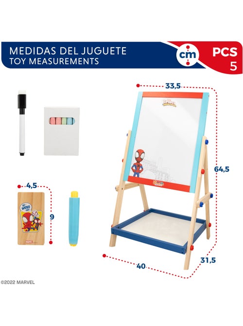 Spidey e sua superequipa Quadro cavalete para crianças 2 en 1 WOOMAX - Kiabi