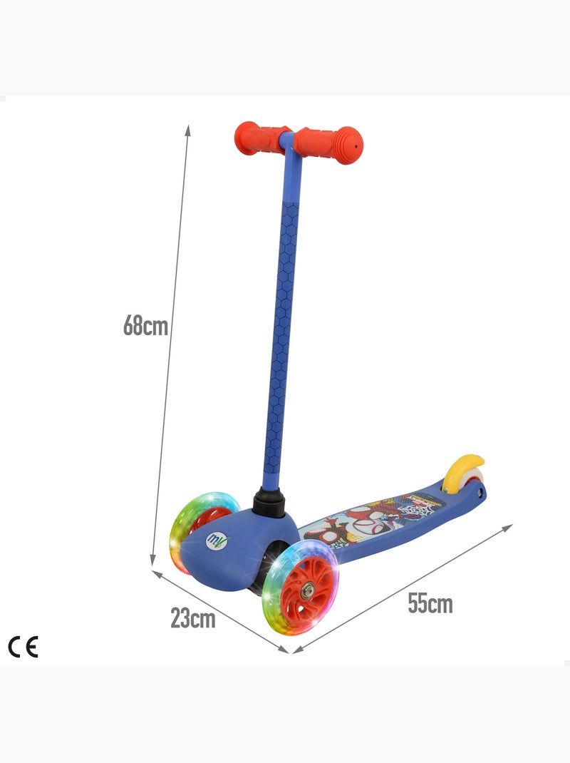 Spidey scooter de 3 rodas 55x23x68 cm máx. 20 kg com luzes e freios N/D - Kiabi