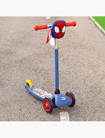 Spidey trotinete infantil de 3 rodas com bolso