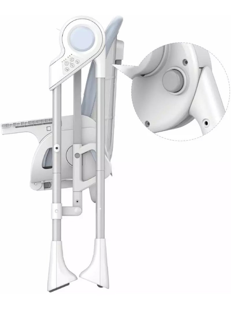 SPLITY Multifuncoes 3 em 1, cadeira alta, transat, baloico eletrico Branco Branco Cinza - Kiabi