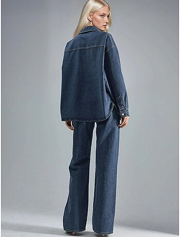 Squalo conjunto de duas peças em ganga com casaco e jeans hiccup