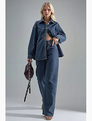 Squalo conjunto de duas peças em ganga com casaco e jeans hiccup