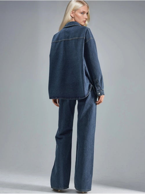 Squalo conjunto de duas peças em ganga com casaco e jeans hiccup - Kiabi