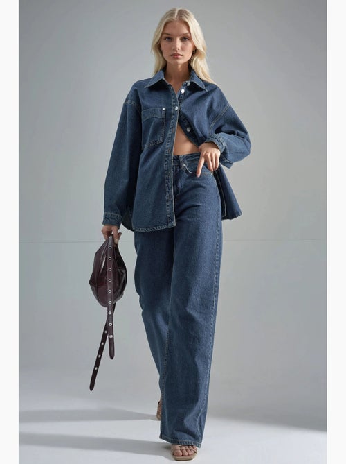 Squalo conjunto de duas peças em ganga com casaco e jeans hiccup - Kiabi