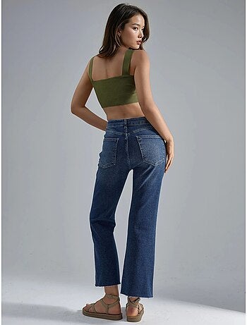 Squalo jeans bootcut flare de cintura subida hiccup