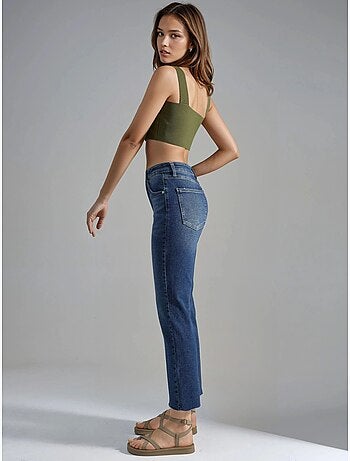 Squalo jeans bootcut flare de cintura subida hiccup