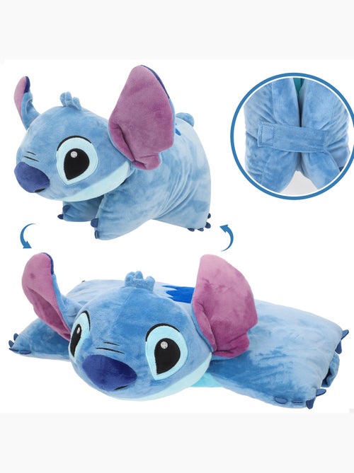 Stitch almofada 2 em 1 almofada de pelúcia macia e aveludada - Kiabi Stitch almofada 2 em 1 almofada de pelúcia macia e aveludada - Kiabi