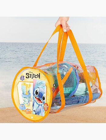 Stitch conjunto de balde de praia com toalha e acessórios de bolsa