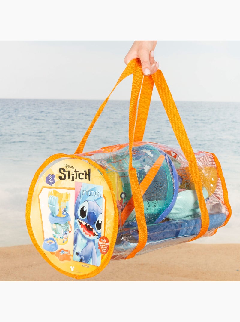 Stitch conjunto de balde de praia com toalha e acessórios de bolsa N/D - Kiabi