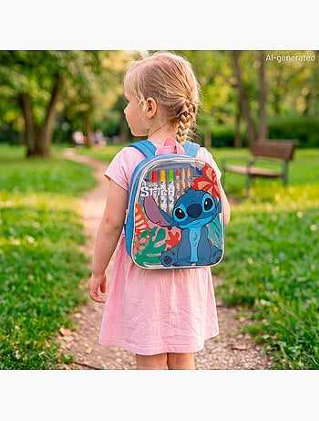 Stitch conjunto de desenho mega com mochila, 80 peças