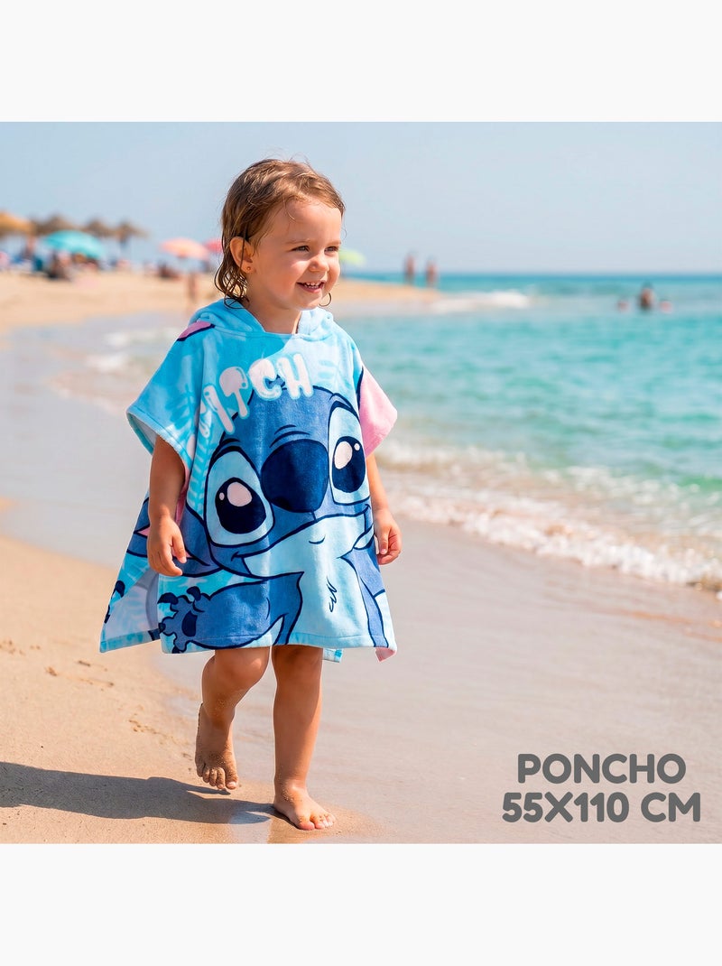 Stitch conjunto de praia com mochila e poncho. N/D - Kiabi