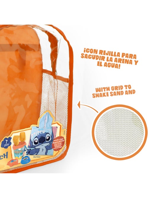 Stitch conjunto de praia com mochila e poncho. - Kiabi Stitch conjunto de praia com mochila e poncho. - Kiabi