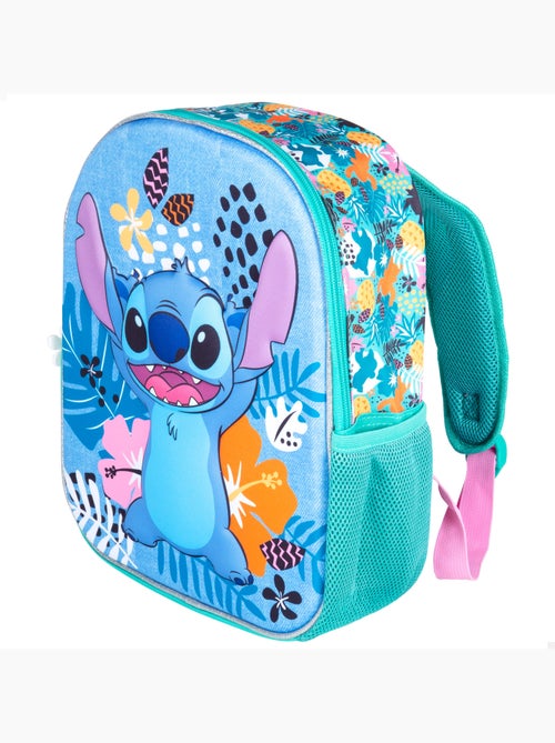 Stitch mochila pré-escolar 3d 25x10x32 cm +3 anos - Kiabi