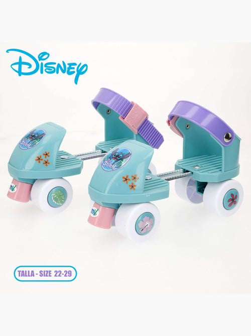 Stitch patins ajustáveis com 4 rodas, tamanhos 22 a 29, peso máximo de 20 kg, a partir de 3 anos. - Kiabi
