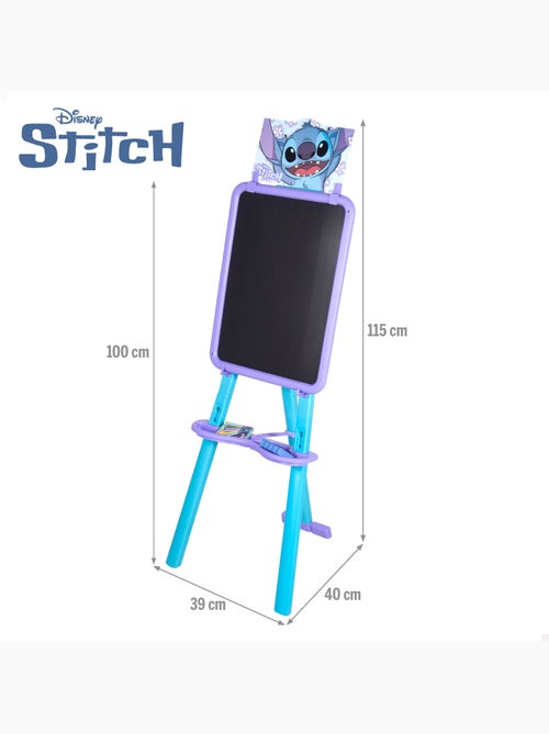 Stitch quadro-negro dupla face 2 em 1 com cavalete +3 anos - Kiabi