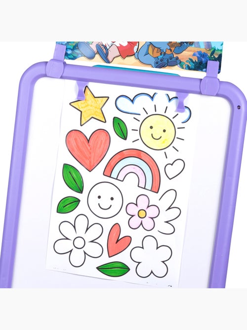 Stitch quadro-negro dupla face 2 em 1 com cavalete +3 anos - Kiabi