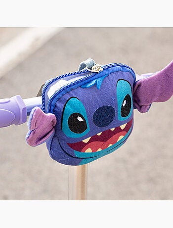 Stitch trotinete de 3 rodas para crianças com bolso frontal
