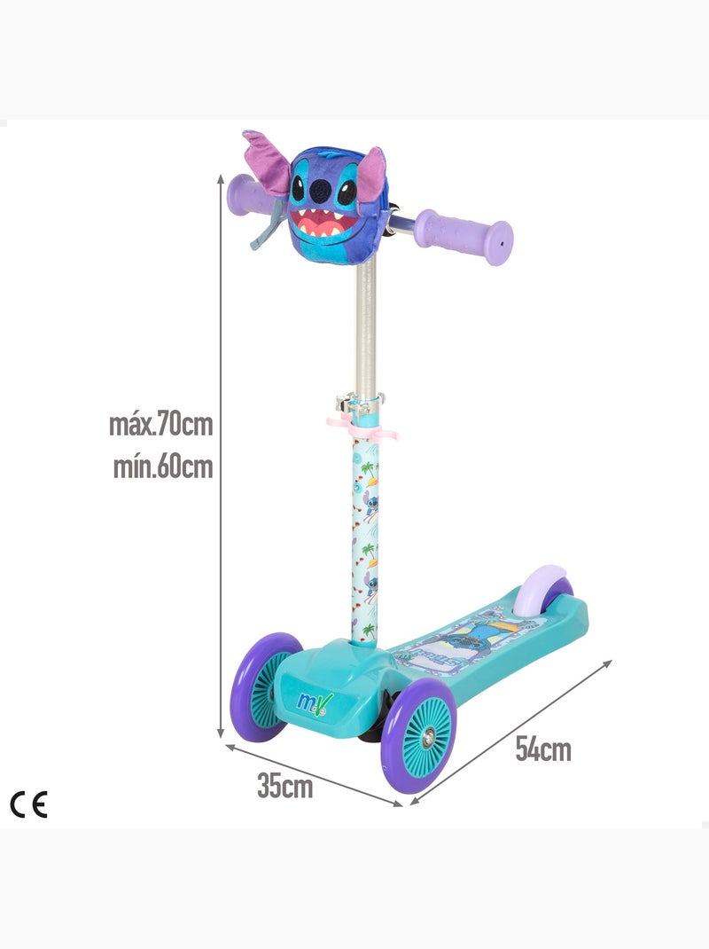 Stitch trotinete de 3 rodas para crianças com bolso frontal N/D - Kiabi
