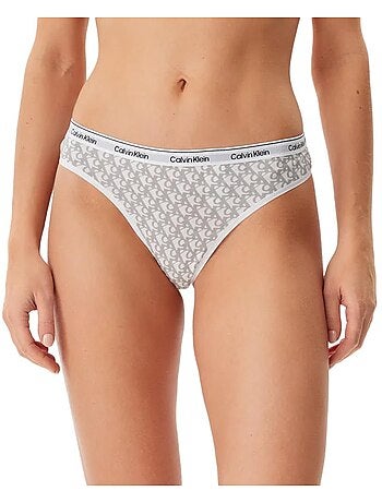String Brasileiro Calvin Klein Jeans para Mulher Branco/Beige
