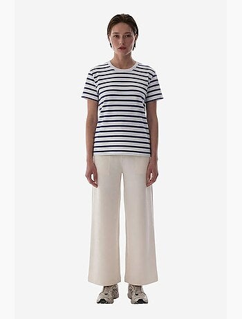 Stripe premium t-shirt às riscas de manga curta penti