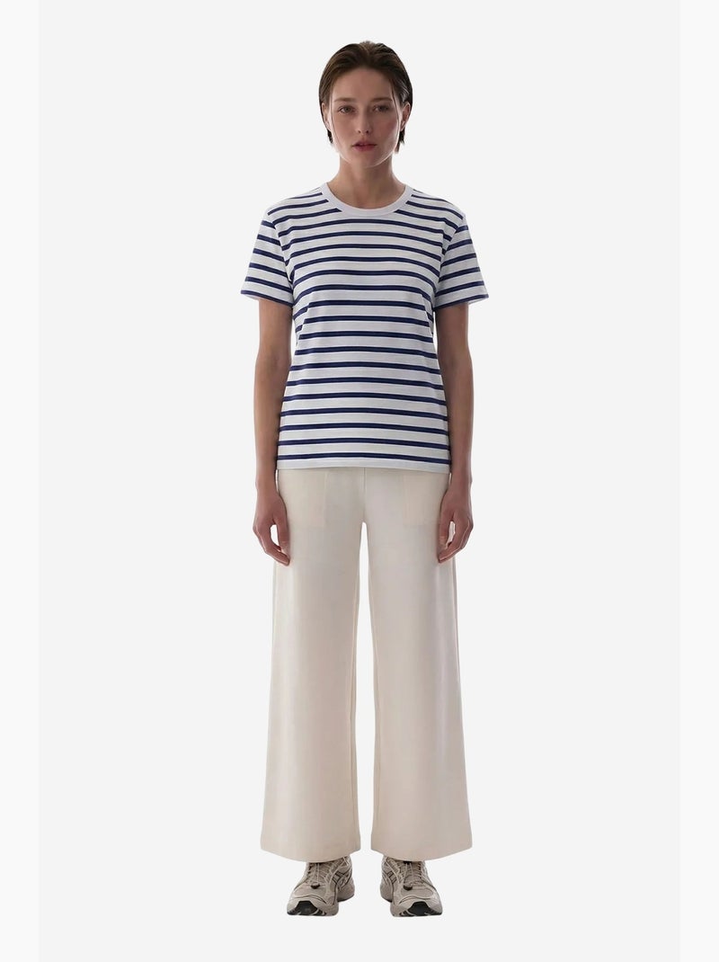 Stripe premium t-shirt às riscas de manga curta penti Multicolorido - Kiabi