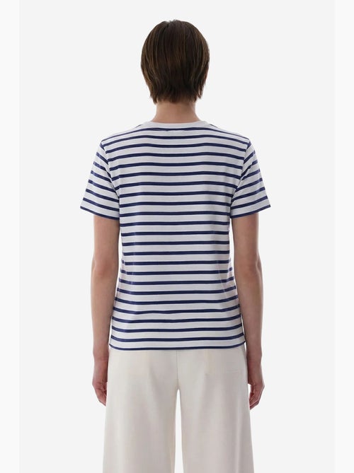 Stripe premium t-shirt às riscas de manga curta penti - Kiabi Stripe premium t-shirt às riscas de manga curta penti - Kiabi