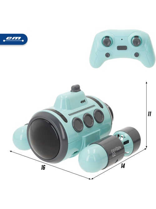 Submarino de brinquedo com controlo remoto e rotação de 360° speed & go - Kiabi