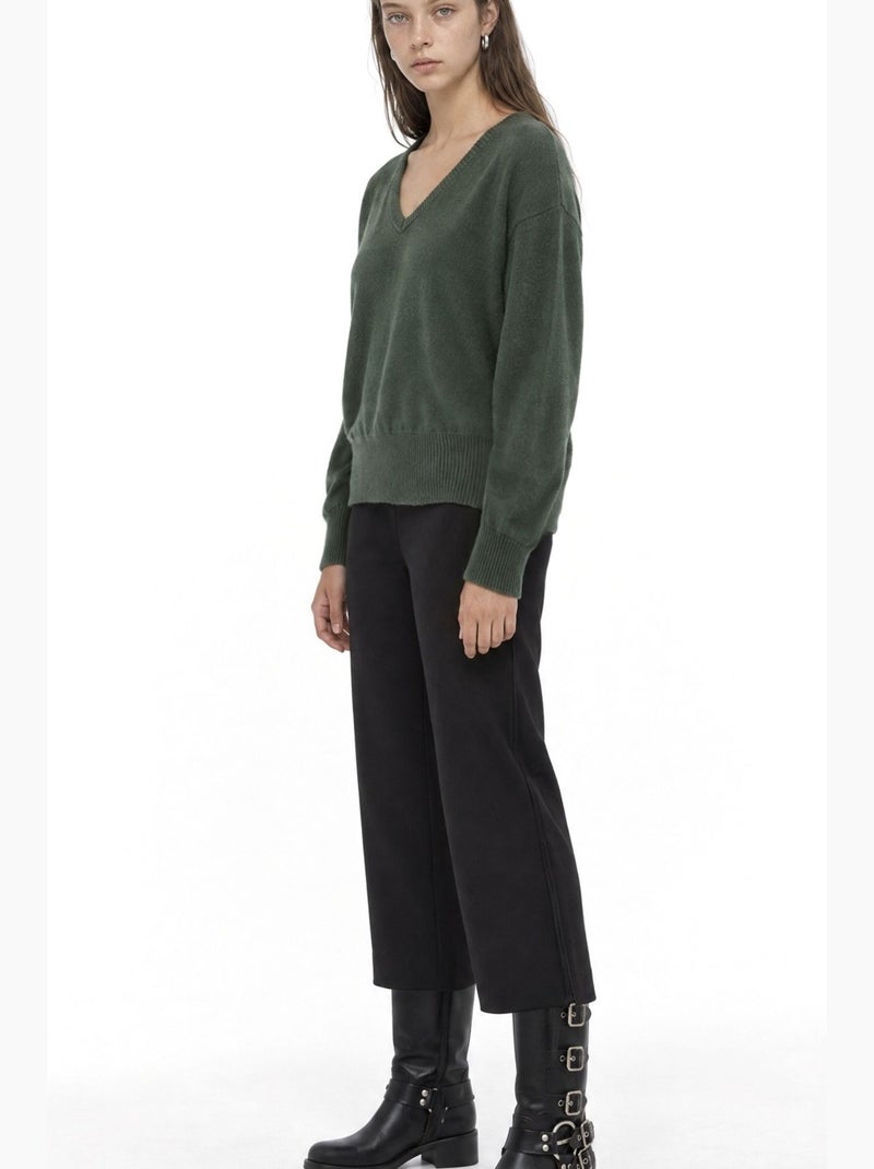 Suéter de malha feminino busem Verde escuro - Kiabi