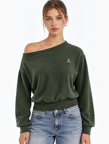 Suéter de malha feminino busem