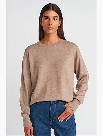 Suéter de malha feminino dilvin