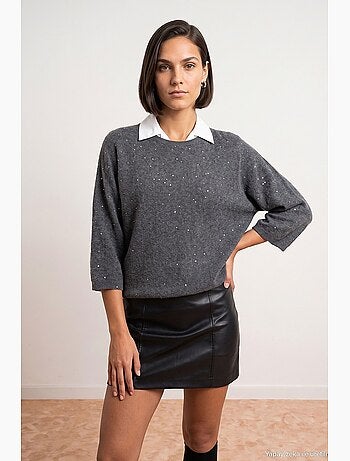 Suéter de malha feminino dilvin