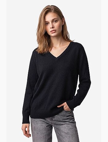 Suéter de malha feminino mixray
