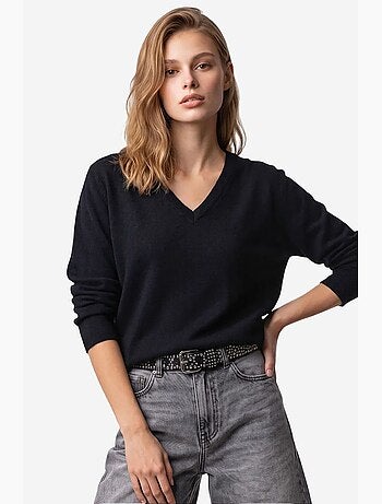 Suéter de malha feminino mixray