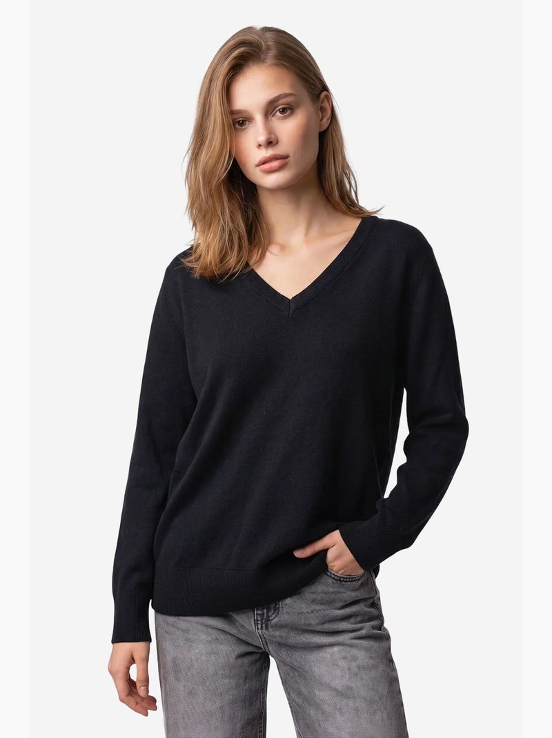 Suéter de malha feminino mixray Preto - Kiabi