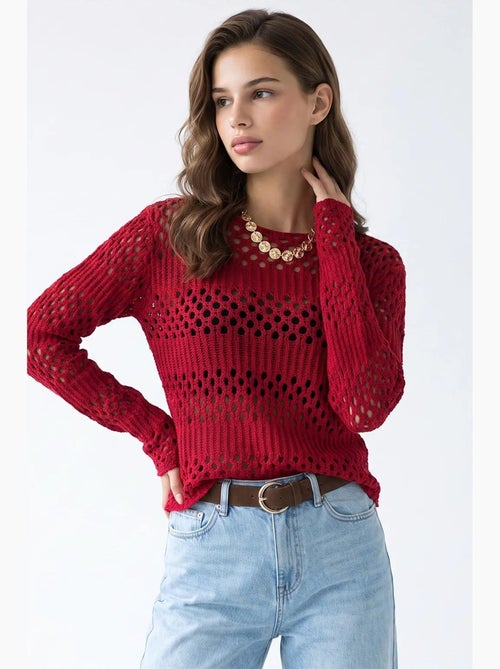 Suéter de malha feminino mixray - Kiabi Suéter de malha feminino mixray - Kiabi
