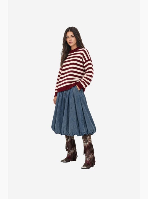 Suéter feminino de acrílico mixray - Kiabi