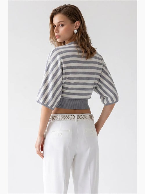 Suéter feminino em mistura de viscose mixray - Kiabi