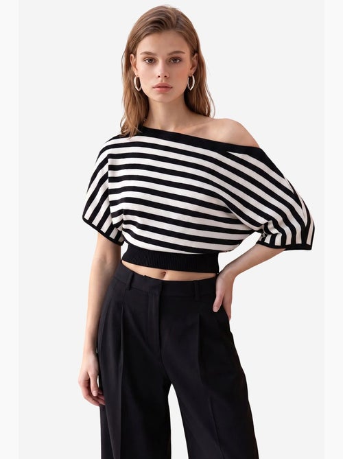 Suéter feminino em mistura de viscose mixray - Kiabi