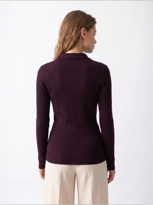 Suéter feminino em mistura de viscose mixray - Kiabi Suéter feminino em mistura de viscose mixray - Kiabi
