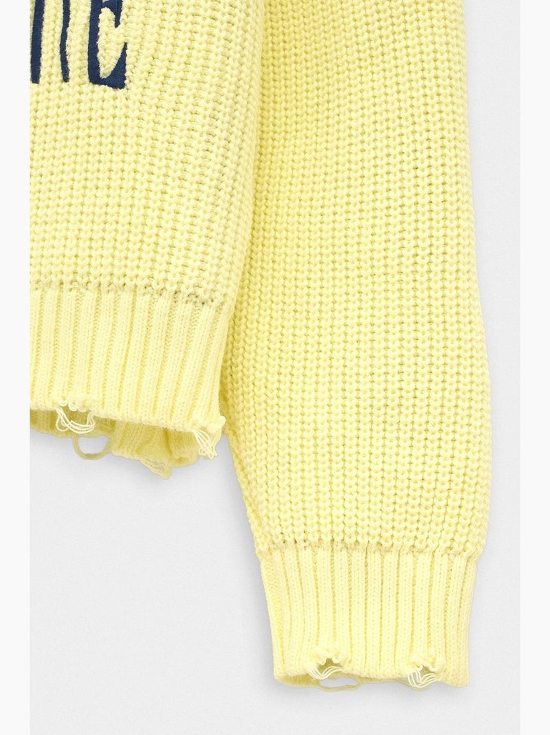 Suéter masculino giesto Amarelo-limão - Kiabi