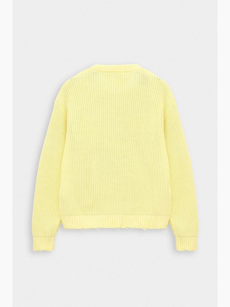 Suéter masculino giesto Amarelo-limão - Kiabi