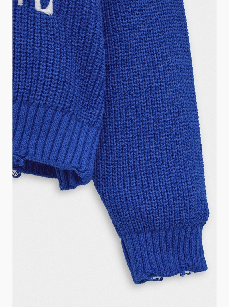 Suéter masculino giesto Azul-cobalto - Kiabi