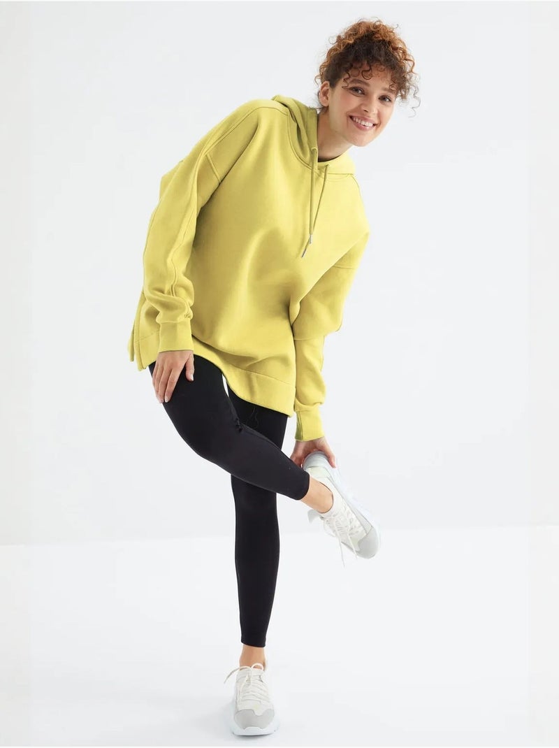 Suéter oversized com bolso tommy Amarelo-limão - Kiabi
