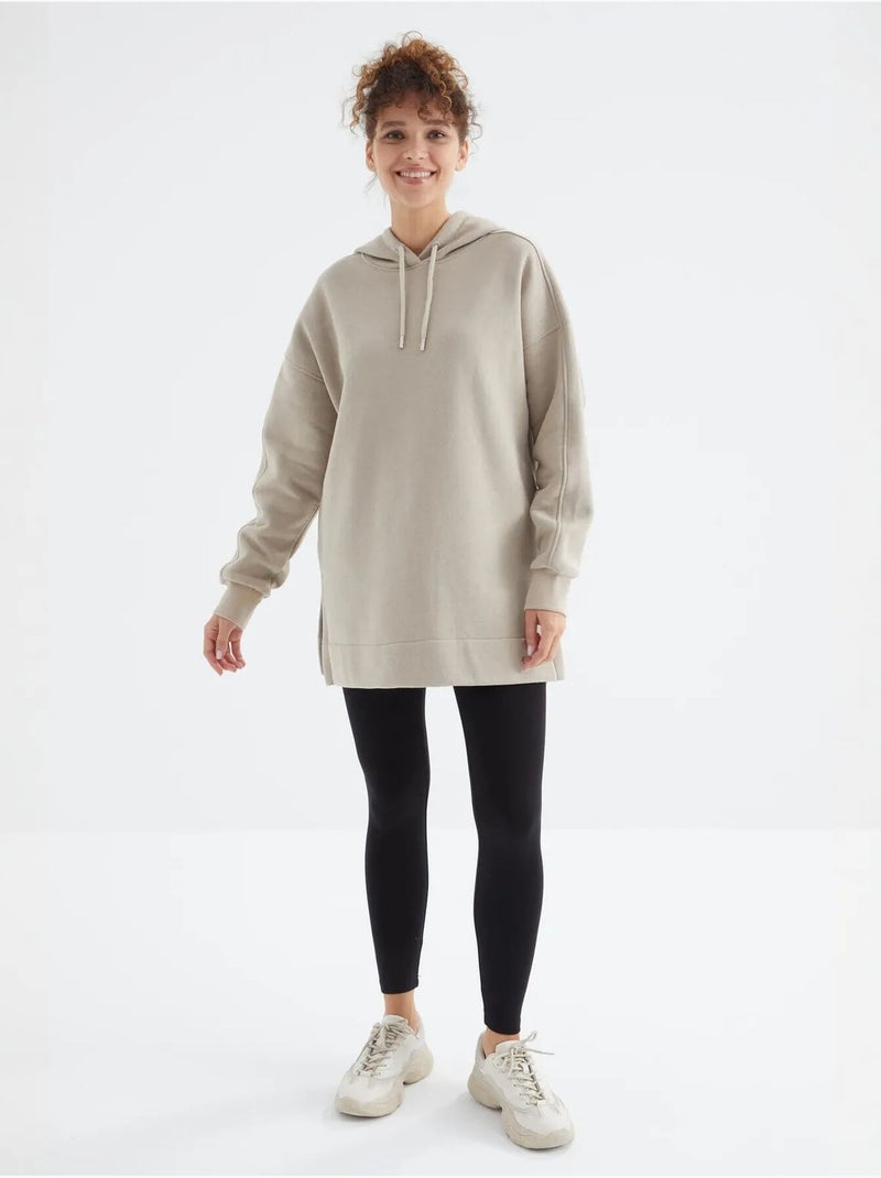 Suéter oversized com bolso tommy Areia - Kiabi