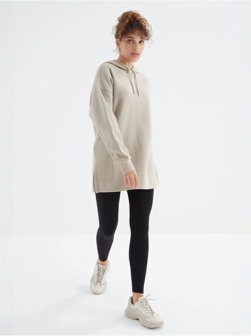 Suéter oversized com bolso tommy Areia - Kiabi
