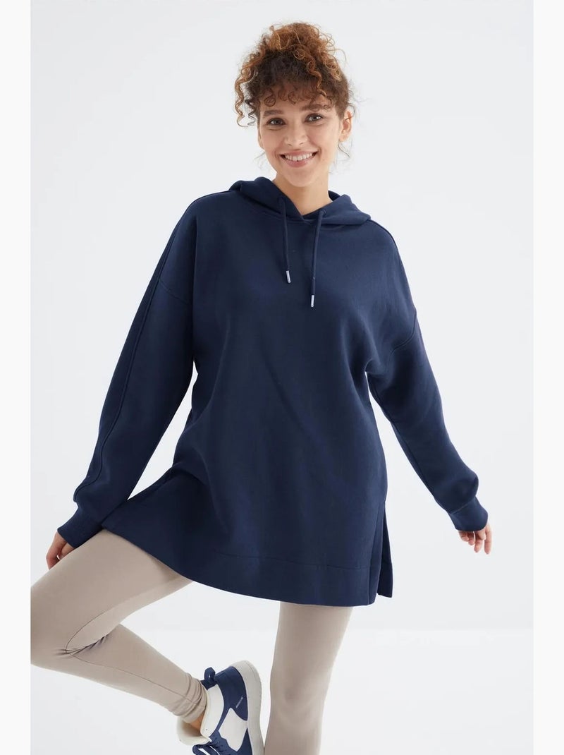 Suéter oversized com bolso tommy Azul-marinho - Kiabi