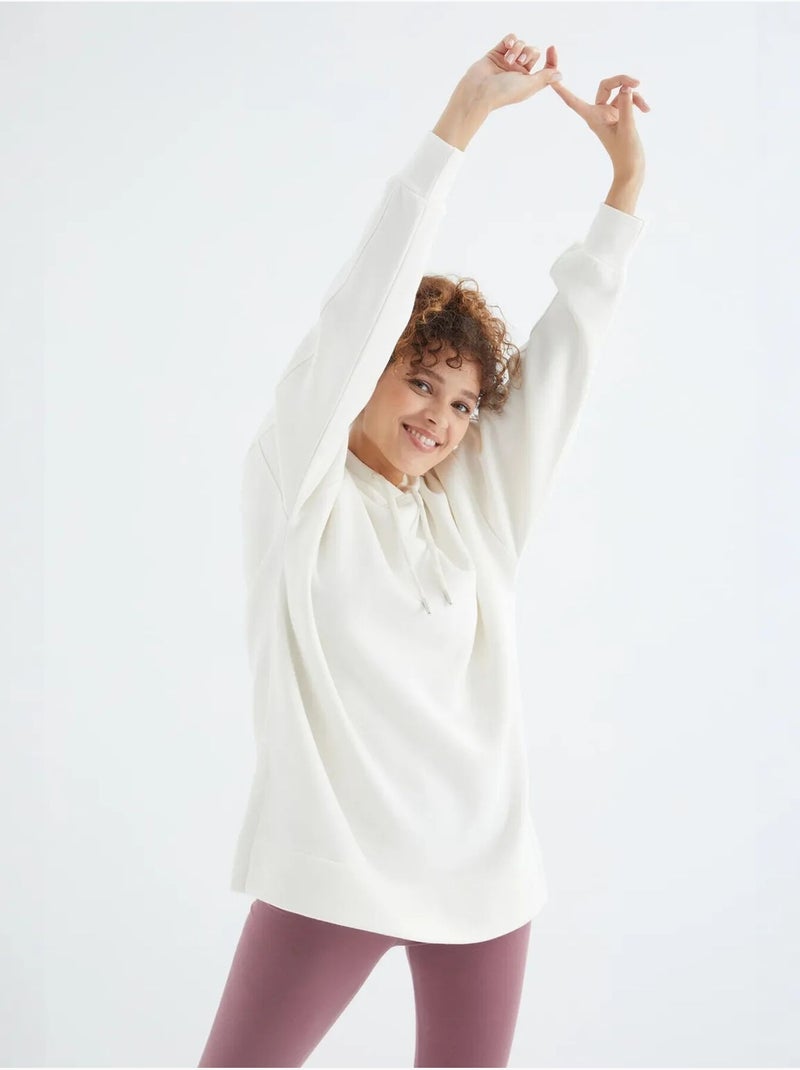 Suéter oversized com bolso tommy Branco sujo - Kiabi
