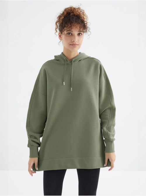 Suéter oversized com bolso tommy - Kiabi